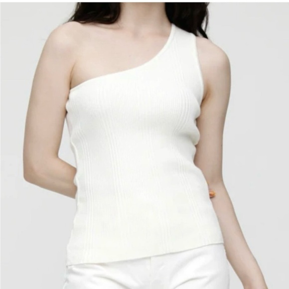 EUC Moussy Rare Black Knit one Shoulder Tank - Picture 1 of 5